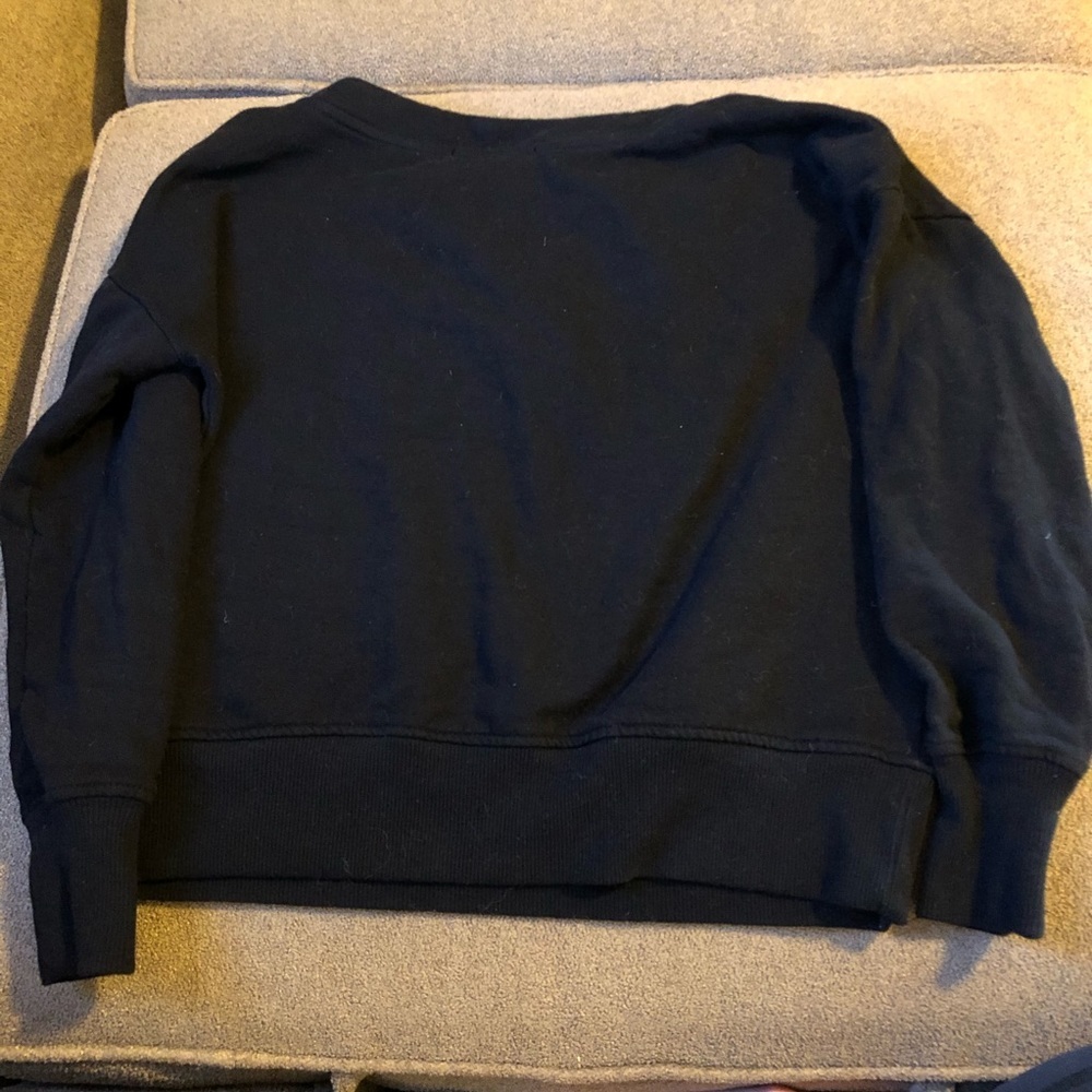 Lace up black sweatshirt - Picture 5 of 6